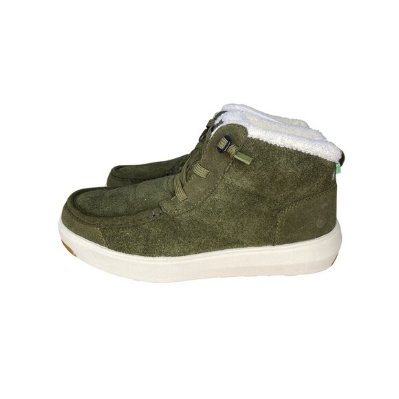 Stio Colter Chukka Insulated Boot Dark Olive Suede Weatherproof Size 7.5 - Picture 7 of 11